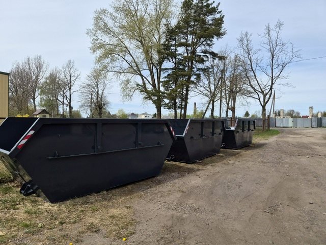 Grey containers